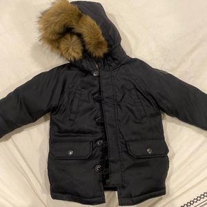 Gap Baby Boy Toddler cold control Parka Jacket Coat Black size 3